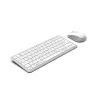 Hama WKM-500 belaidė klaviatūra su pele, USB + RF + Bluetooth, QWERTZ, pilka/balta