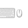 Hama WKM-500 belaidė klaviatūra su pele, USB + RF + Bluetooth, QWERTZ, pilka/balta