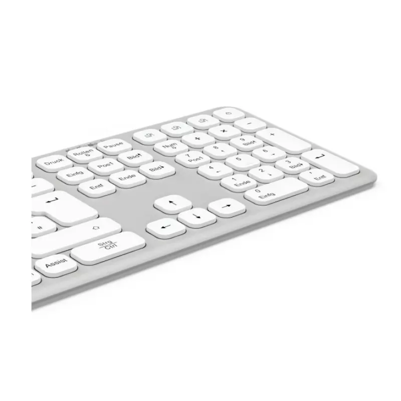 Hama WK-550 klaviatūra Namai/Biuras RF belaidė + Bluetooth QWERTZ vokiška Pilka, Balta