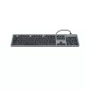 Hama CK-400 klaviatūra Namai/Biuras USB QWERTZ vokiška Juoda, Tamsiai Pilka