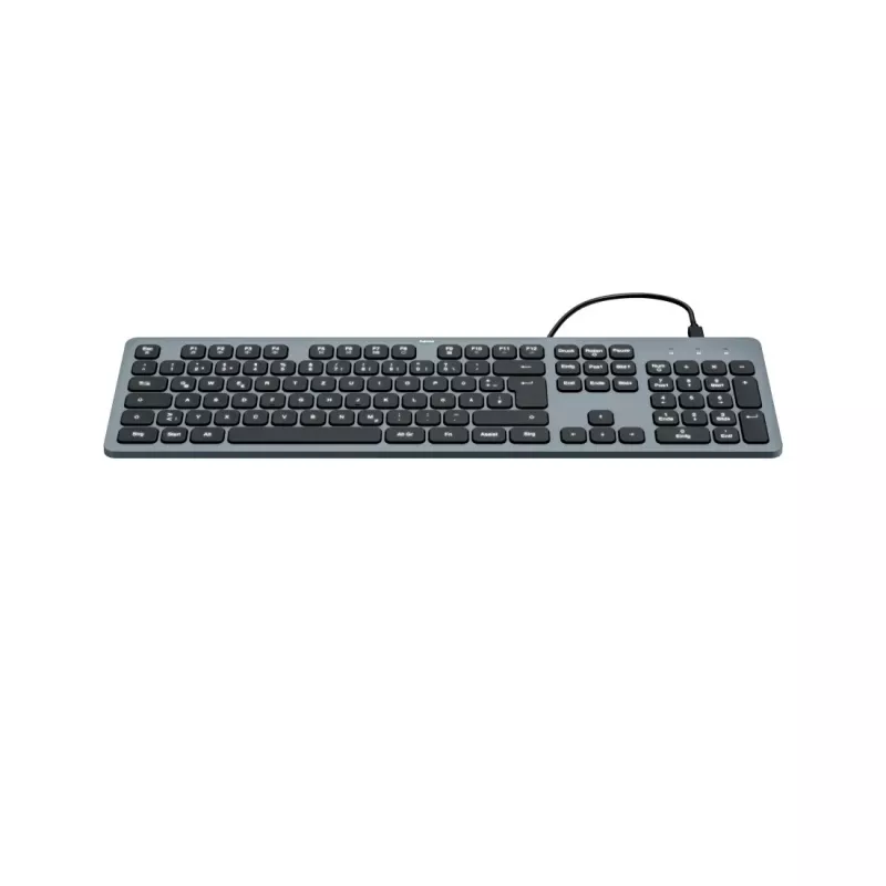 Hama CK-400 klaviatūra Namai/Biuras USB QWERTZ vokiška Juoda, Tamsiai Pilka