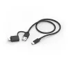Hama CK-400 klaviatūra Namai/Biuras USB QWERTZ vokiška Juoda, Tamsiai Pilka
