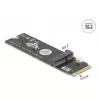 DeLOCK 64344 vidinis M.2 adapteris, juodas, 22x80x5 mm