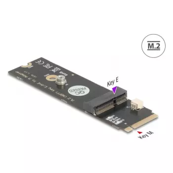 DeLOCK 64344 vidinis M.2 adapteris, juodas, 22x80x5 mm