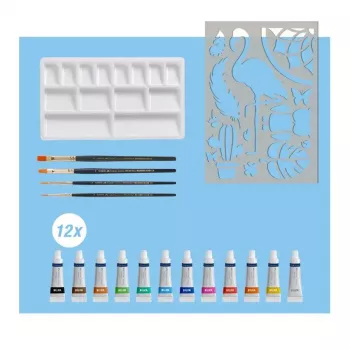 Akvarelinių dažų rinkinys Faber-Castell Creative Studio 18 dalių Multi