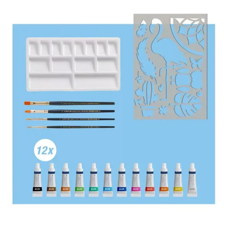 Akvarelinių dažų rinkinys Faber-Castell Creative Studio 18 dalių Multi