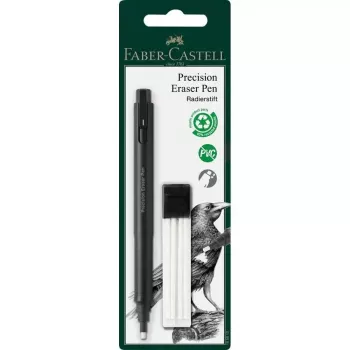 Trintukas Faber-Castell Precision Pen Eraser plastikinis juodas, 1 vnt.