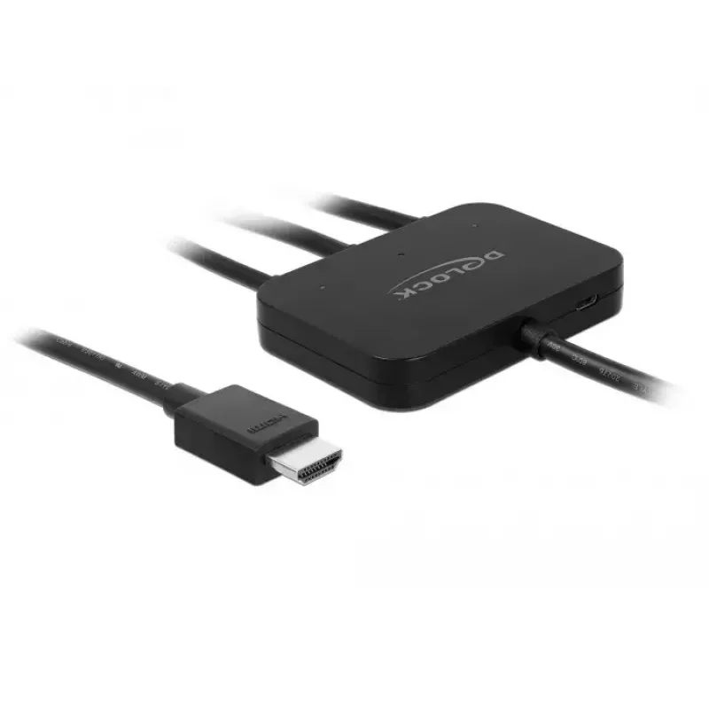 Adapterinis kabelis DeLOCK 85830 HDMI Type A HDMI Mini DisplayPort USB Type-C juodas