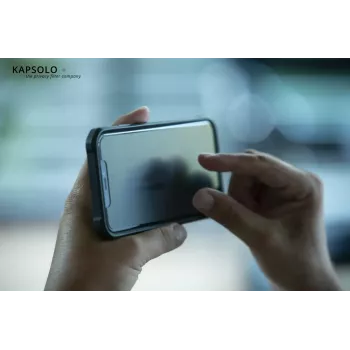 KAPSOLO KAP12733 4 krypčių privatumo ekrano filtras, lipnus, skirtas iPhone 13 / iPhone 13 Pro