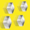 Sigel BA705 neodimio magnetas kvadratinis sidabrinis 20x20x10 mm (4 vnt.)