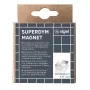Sigel BA705 neodimio magnetas kvadratinis sidabrinis 20x20x10 mm (4 vnt.)