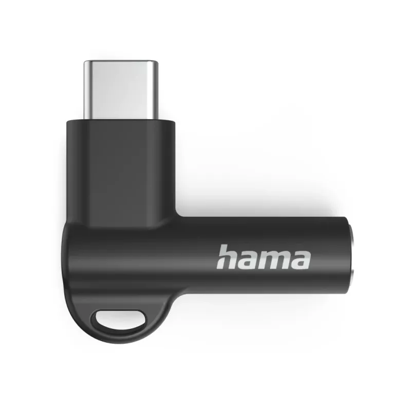 Hama 00201701 lizdo keitiklis USB-C į 3.5mm, juodas