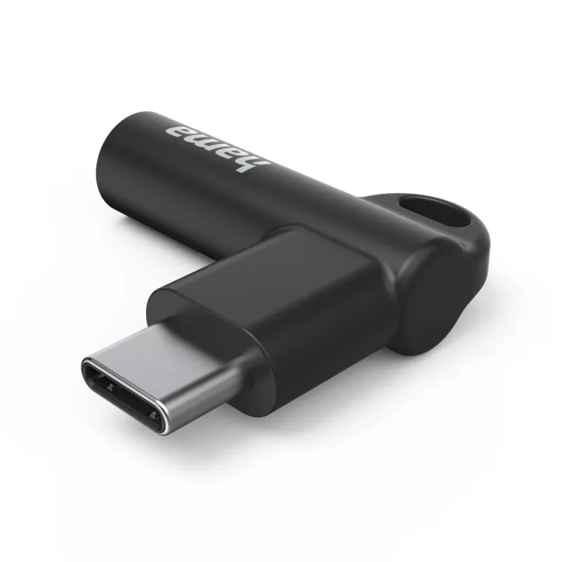 Hama 00201701 lizdo keitiklis USB-C į 3.5mm, juodas