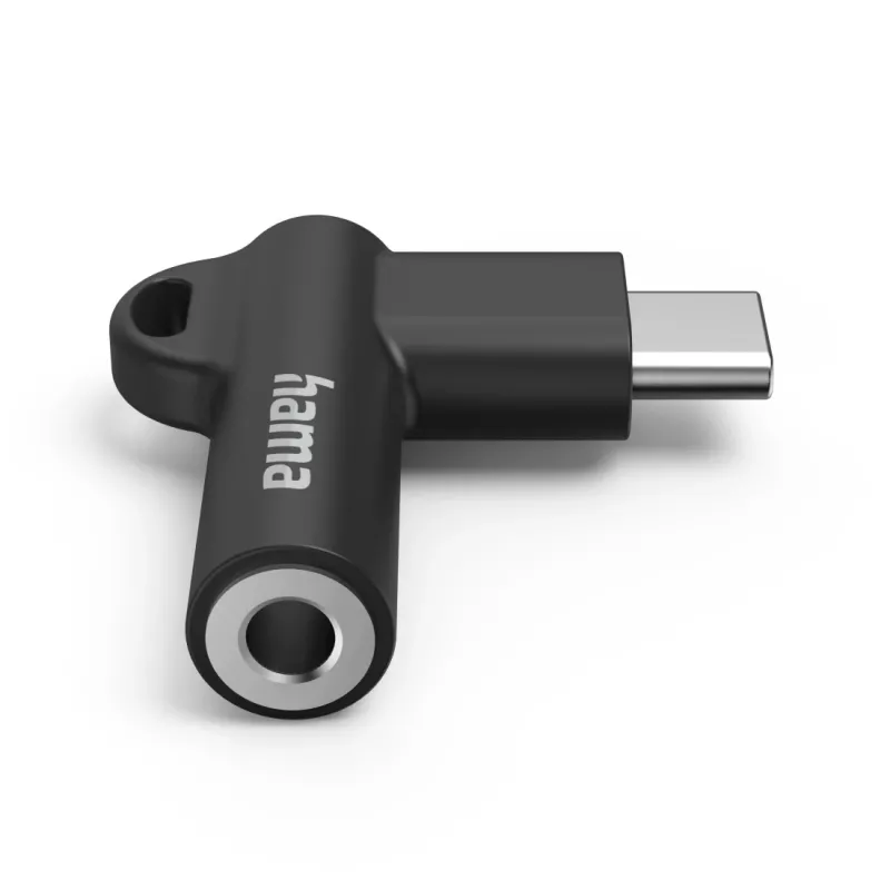 Hama 00201701 lizdo keitiklis USB-C į 3.5mm, juodas