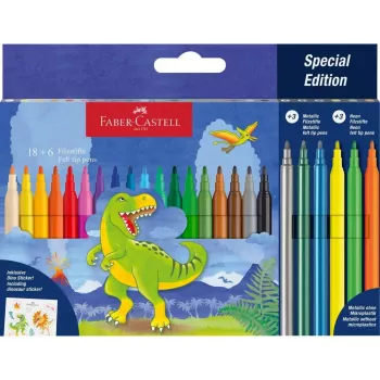 Flamasteriai Faber-Castell 554222 Įvairiaspalviai 24 vnt.