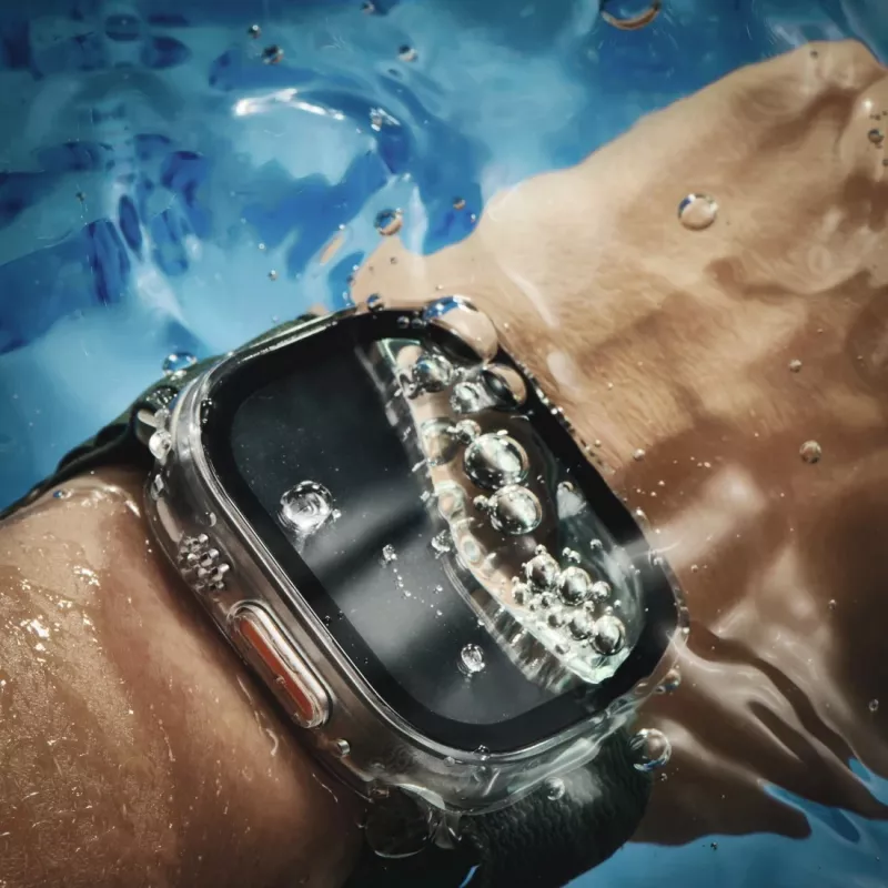 Hama 00210972 Apsauginis dėklas Apple Watch – skaidrus stiklas