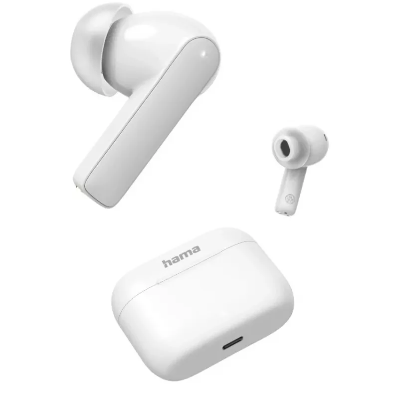 Hama Passion Clear II belaidės ausinės TWS, į ausį, skambučiams/muzikai, Bluetooth, baltos
