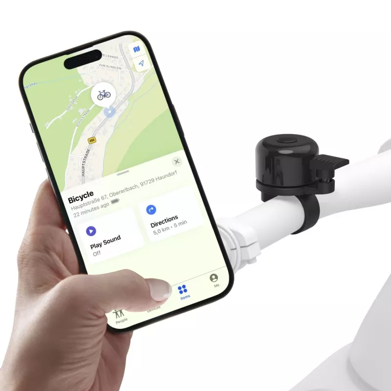Hama AirBell Pro Bell – belaidis dviračio skambutis su Bluetooth ieškikliu