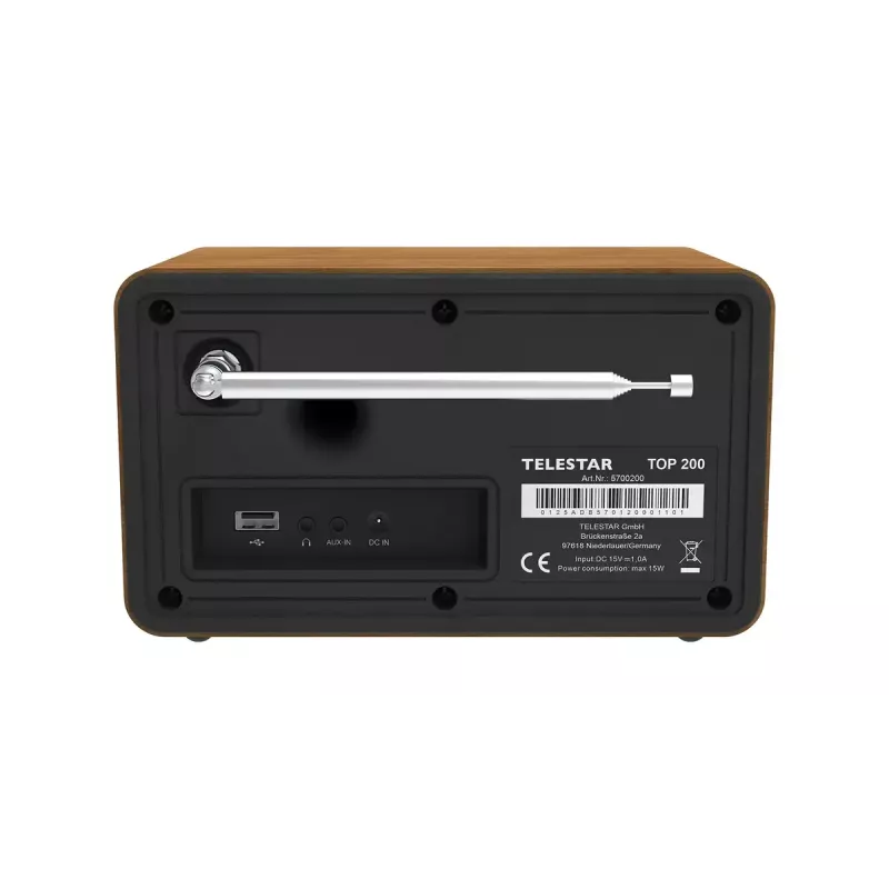 Internetinis radijas Imperial Telestar 5701200 – Skaitmeninis imtuvas, DAB+ FM, 10 W, 2,4 colio TFT, medžio spalva