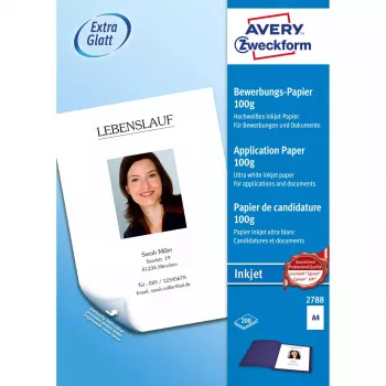 Spausdinimo popierius A4 Avery 2788 Satin White