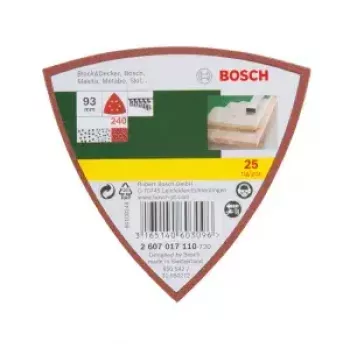 Bosch 2607017110 Šlifavimo popieriaus lapeliai, 25 vnt., 96x120 mm