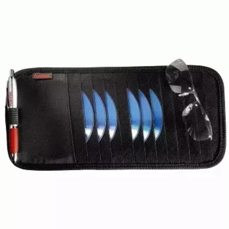 Hama automobilinis dėklas ant saulės skydelio 12 CD, juodas