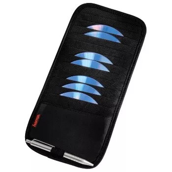 Hama automobilinis dėklas ant saulės skydelio 12 CD, juodas
