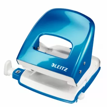 Leitz WOW 5008 skylių perforatorius metalinis 2 skylės / 30 lapų, mėlynas