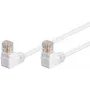 Pataisos laidas Goobay CAT 5e 2x 90° kampu U/UTP baltas 10 m
