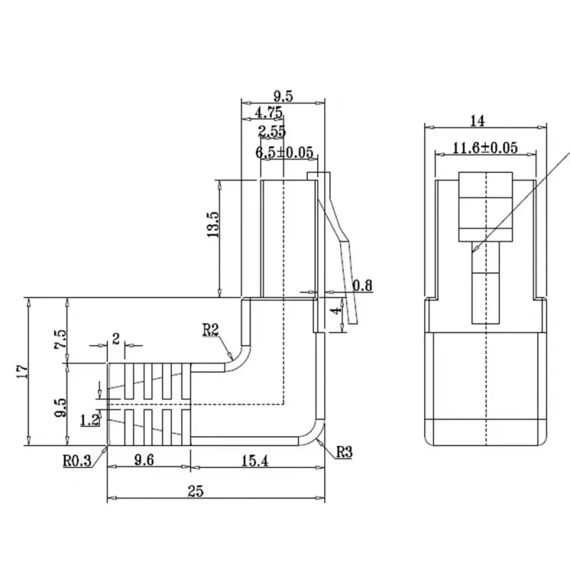 Pataisymo laidas Goobay CAT 5e 2x 90° kampu U/UTP juodas 3m