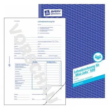 Administracinis bloknotas Avery 506 mėlynai baltas