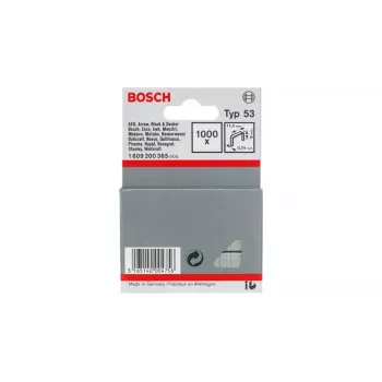 Bosch plonos vielos kabės, tipas 53, 11,4 x 0,74 x 6 mm, 1000 vnt.