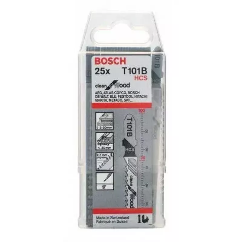Bosch 2 608 633 622 pjūklo geležtė medžiui, HCS, 25 vnt.
