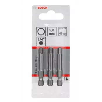 Atsuktuvų antgalis Bosch 2607001734 itin kietas 3 vnt. Hex 5 mm