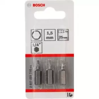 Bosch 2 607 001 716 saugos šešiakampiai antgaliai 3 vnt