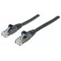 Intellinet tinklo jungiamasis kabelis Cat6, 20 m, juodas, CCA, U/UTP, PVC, RJ45, auksu dengti kontaktai, apsaugotas nuo užkliuvimo, su gaubtu, viso gyvenimo garantija