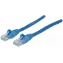 Intellinet tinklo pataisos laidas, Cat6, 20 m, mėlynas, CCA, U/UTP, PVC, RJ45, auksuoti kontaktai, su užraktu, su gaubtu, viso gyvenimo garantija