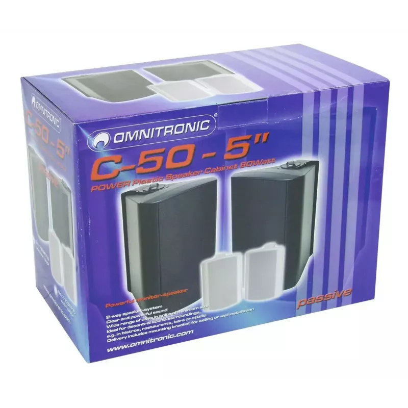 Pasyvus 2 krypčių garsiakalbis Omnitronic 11036714 40 W