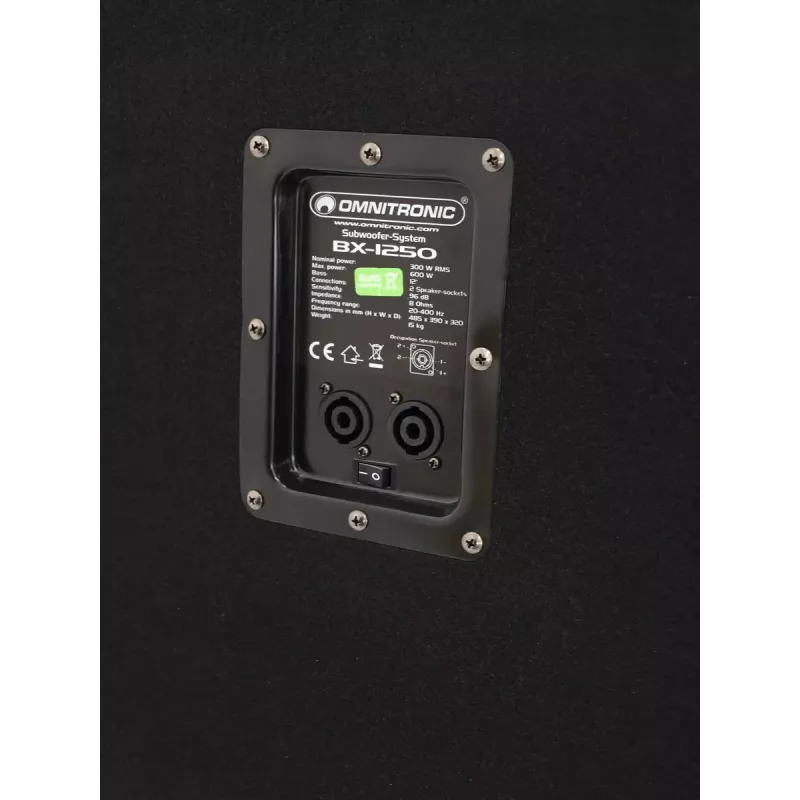 Aktyvus žemų dažnių garsiakalbis Omnitronic BX-1250