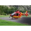 REVELL EC135 Air-Glaciers modelio surinkimo rinkinys, mastelis 1:72, ilgis 143 mm, rotoriaus Ø 140 mm