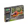 REVELL EC135 Air-Glaciers modelio surinkimo rinkinys, mastelis 1:72, ilgis 143 mm, rotoriaus Ø 140 mm
