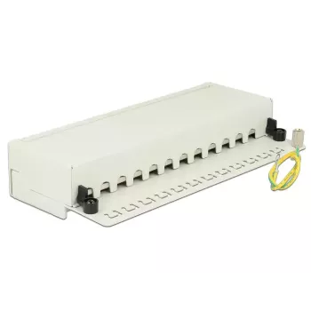 Patch panel DeLOCK 87292 sieninis, 12 prievadų, LSA, metalinis