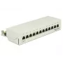 Patch panel DeLOCK 87292 sieninis, 12 prievadų, LSA, metalinis