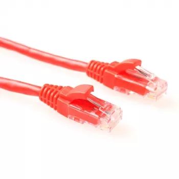 ACT raudonas 1 m U/UTP CAT6 jungiamasis laidas komponentų lygio su RJ45 jungtimis
