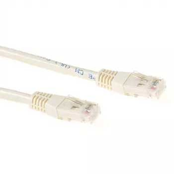 ACT Ivory 2 m LSZH U/UTP CAT6A jungiamasis laidas su RJ45 jungtimis