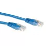 ACT Blue 7 m LSZH U/UTP CAT6A jungiamasis kabelis su RJ45 jungtimis