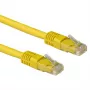 ACT geltonas 5 m LSZH U/UTP CAT6A jungiamasis kabelis su RJ45 kištukais