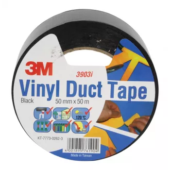 3M TAPE-DUCT/BL – Lipni juosta Scotch 2000, vandeniui atspari, juoda, 50 mm x 50 m