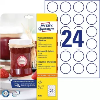 Lipni etiketė apskrita Avery 5080