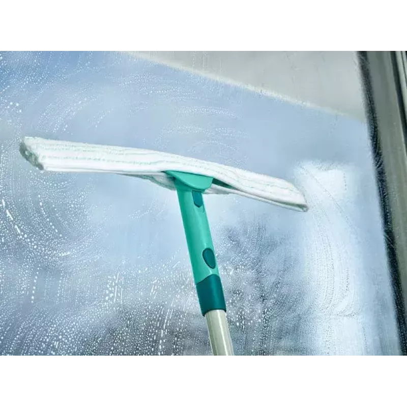 Langų valymo įrankis Leifheit 51522, 40 cm, žalias, su kempine ir gumine mentele